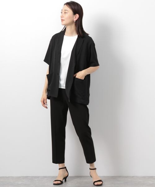 LEPSIM（レプシィム）の「テーラードジャケット（ジャケット/アウター・レディース・オフホワイト05/ブラック09/ベージュ52・FREE SIZE）」の17枚目の写真