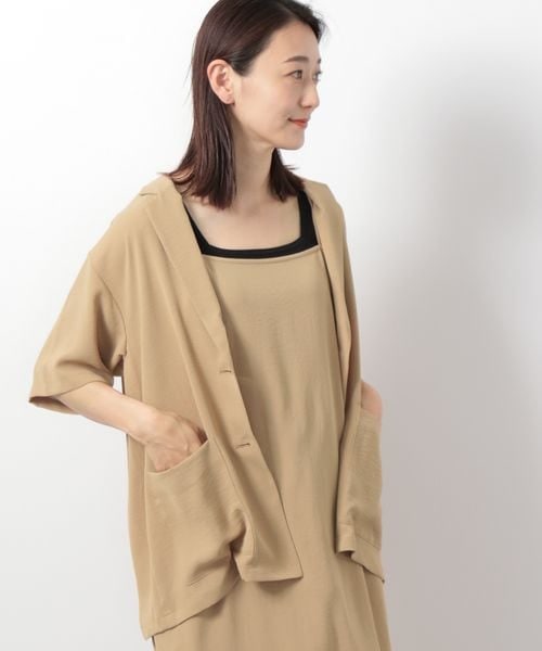 LEPSIM（レプシィム）の「テーラードジャケット（ジャケット/アウター・レディース・オフホワイト05/ブラック09/ベージュ52・FREE SIZE）」の7枚目の写真