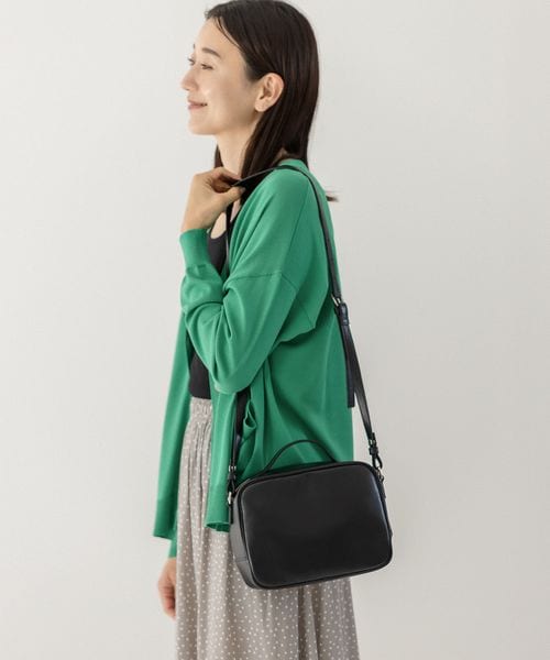 LEPSIM（レプシィム）の「スクエア2WAYボストンバッグ（バッグ・レディース・アイボリー08/ブラック09/ブラウン58・ONE SIZE）」の2枚目の写真