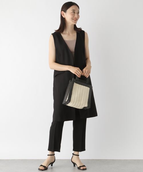 LEPSIM（レプシィム）の「キレイメジレ（ジャケット/アウター・レディース・ブラック09/ベージュ51/グリーン75・FREE SIZE）」の4枚目の写真