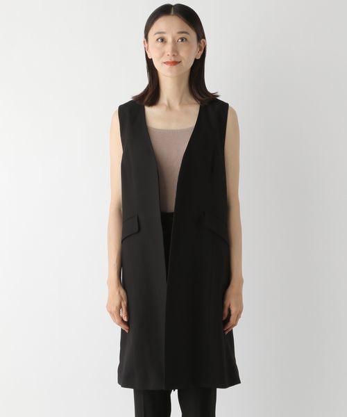 LEPSIM（レプシィム）の「キレイメジレ（ジャケット/アウター・レディース・ブラック09/ベージュ51/グリーン75・FREE SIZE）」の7枚目の写真