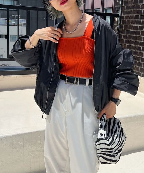 PAGEBOY(ページボーイ)の「ライトMA-1(ジャケット/アウター・レディース・オフホワイト05/ブラック09/エメラルド79・F)」の13枚目の写真