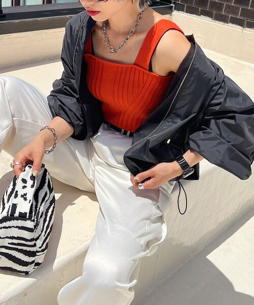 PAGEBOY(ページボーイ)の「ライトMA-1(ジャケット/アウター・レディース・オフホワイト05/ブラック09/エメラルド79・F)」の12枚目の写真