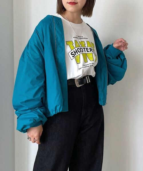 PAGEBOY(ページボーイ)の「ライトMA-1(ジャケット/アウター・レディース・オフホワイト05/ブラック09/エメラルド79・F)」の3枚目の写真