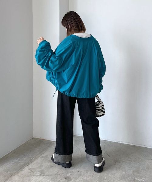 PAGEBOY(ページボーイ)の「ライトMA-1(ジャケット/アウター・レディース・オフホワイト05/ブラック09/エメラルド79・F)」の21枚目の写真