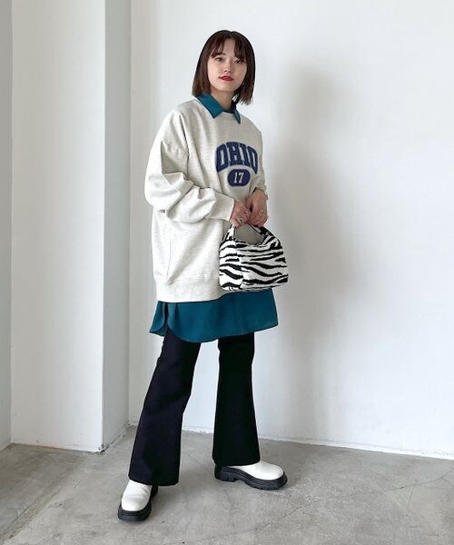 PAGEBOY（ページボーイ）の「ニットスクエアアソートBAG（バッグ・レディース・ゼブラ柄00/カウ柄01/ターコイズ76・F）」の5枚目の写真