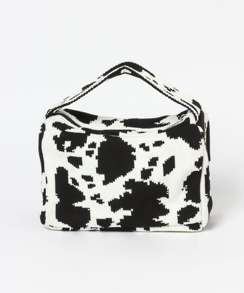 PAGEBOY（ページボーイ）の「ニットスクエアアソートBAG（バッグ・レディース・ゼブラ柄00/カウ柄01/ターコイズ76・F）」の11枚目の写真