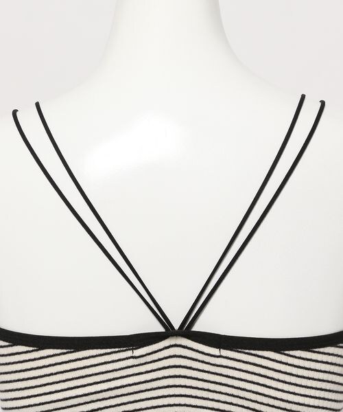 PAGEBOY（ページボーイ）の「ショートカップ付きキャミ（トップス・レディース・ボーダー01/オフホワイト05/ブラック09/オレンジ45・F）」の18枚目の写真