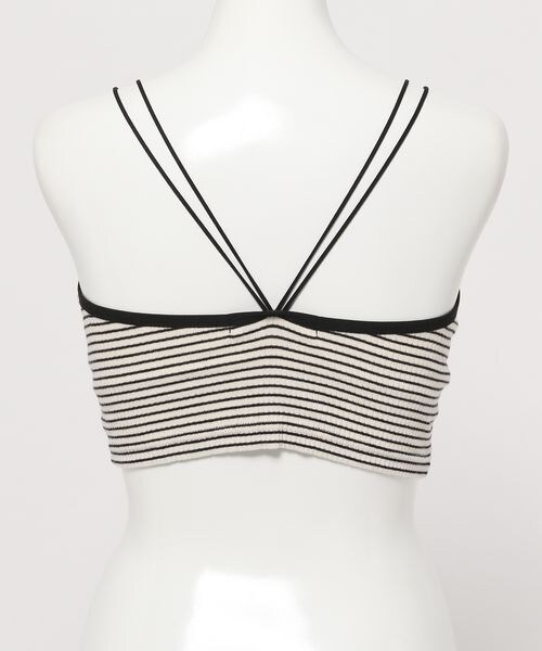PAGEBOY（ページボーイ）の「ショートカップ付きキャミ（トップス・レディース・ボーダー01/オフホワイト05/ブラック09/オレンジ45・F）」の14枚目の写真