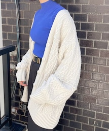 PAGEBOY | ケーブルルーズカーディガン(トップス)