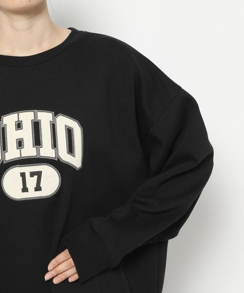 PAGEBOY（ページボーイ）の「カレッジスウェットプルオーバー（トップス・レディース・オフホワイト05/ブラック09/オートミール50・F）」の20枚目の写真