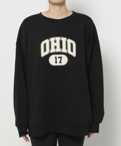 PAGEBOY（ページボーイ）の「カレッジスウェットプルオーバー（トップス・レディース・オフホワイト05/ブラック09/オートミール50・F）」の15枚目の写真