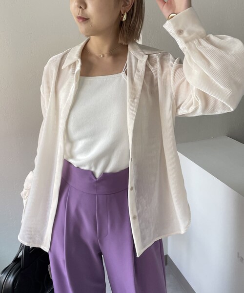 CAPRICIEUX LEMAGE ベロアシャツ CAPRICIEUX LE'MAGE】ベロアシャツ | OUTLET(アウトレット)レディース