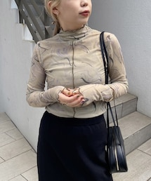 CAPRICIEUX LE'MAGE | マーブルメッシュプルオーバー(Tシャツ/カットソー)