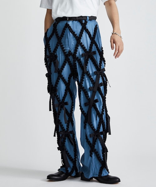 KIDILL（キディル）の「Ribbon Pants（その他パンツ・メンズ・BLK/BLU・44/46）」の2枚目の写真