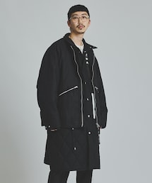 ALMOSTBLACK（オールモストブラック）の「WOVEN LAYERD MILITARY COAT