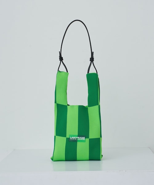 中古】<br>LASTFRAME <br>スモールストライプマーケットバッグ
