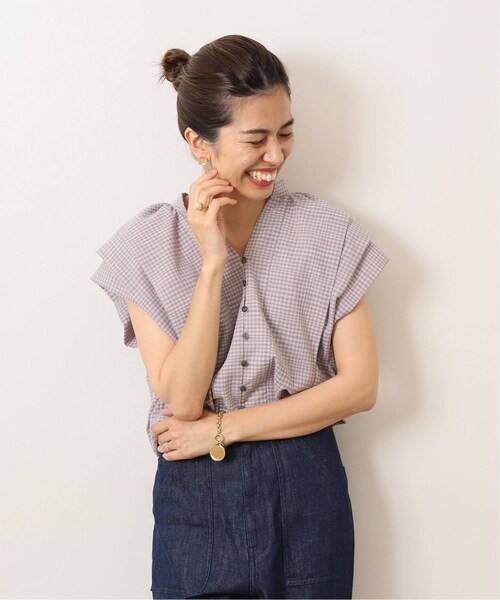 IENA（イエナ）の「IENA LA BOUCLE チェック タックフレンチ