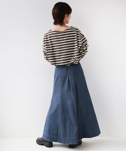 ☆relume✖︎GRAMICCI ストレッチ フレアデニムスカート M☆ JOURNAL STANDARD relume（ジャーナルスタンダード レリューム