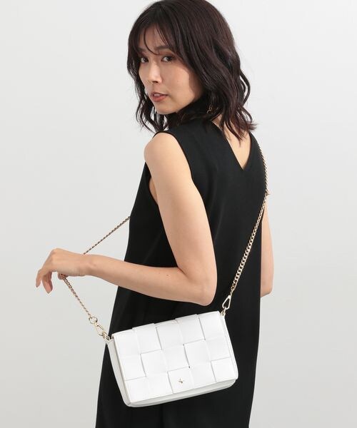 BARNYARDSTORM(バンヤードストーム)の「PETA&JAIN別注/イントレチャートショルダー(バッグ・レディース・ホワイト10/ブラック19/ライムグリーン71・FREE)」の1枚目の写真