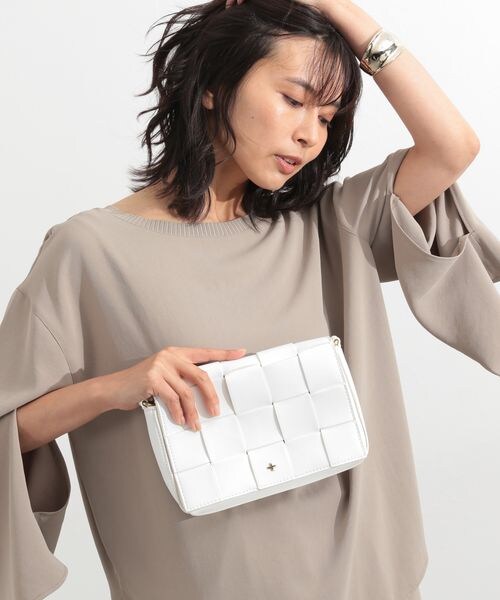 BARNYARDSTORM(バンヤードストーム)の「PETA&JAIN別注/イントレチャートショルダー(バッグ・レディース・ホワイト10/ブラック19/ライムグリーン71・FREE)」の6枚目の写真