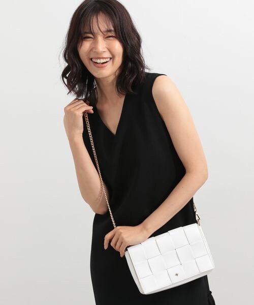 BARNYARDSTORM(バンヤードストーム)の「PETA&JAIN別注/イントレチャートショルダー(バッグ・レディース・ホワイト10/ブラック19/ライムグリーン71・FREE)」の5枚目の写真