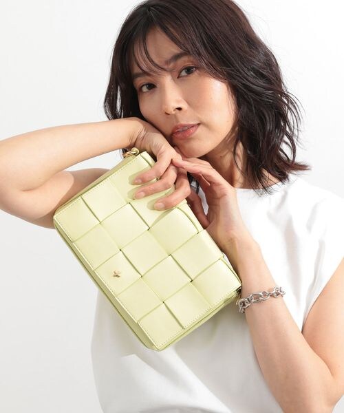 BARNYARDSTORM(バンヤードストーム)の「PETA&JAIN別注/イントレチャートショルダー(バッグ・レディース・ホワイト10/ブラック19/ライムグリーン71・FREE)」の3枚目の写真