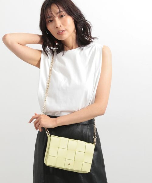 BARNYARDSTORM(バンヤードストーム)の「PETA&JAIN別注/イントレチャートショルダー(バッグ・レディース・ホワイト10/ブラック19/ライムグリーン71・FREE)」の12枚目の写真