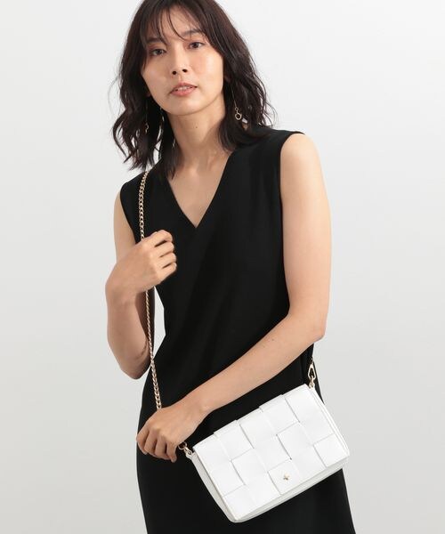 BARNYARDSTORM(バンヤードストーム)の「PETA&JAIN別注/イントレチャートショルダー(バッグ・レディース・ホワイト10/ブラック19/ライムグリーン71・FREE)」の4枚目の写真