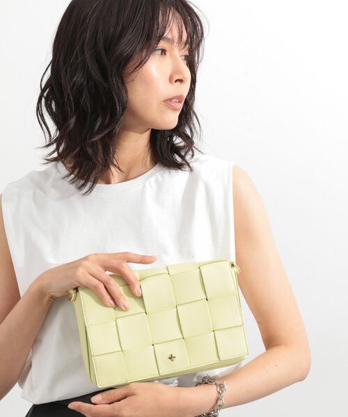 BARNYARDSTORM(バンヤードストーム)の「PETA&JAIN別注/イントレチャートショルダー(バッグ・レディース・ホワイト10/ブラック19/ライムグリーン71・FREE)」の10枚目の写真