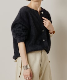Omekashi（オメカシ）の「ファーカシミヤ2WAYカーディガン