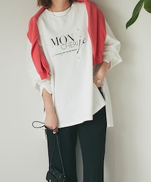 un dix cors | 《予約》【ワンポイント】パール×ロゴプルオーバー(Tシャツ/カットソー)