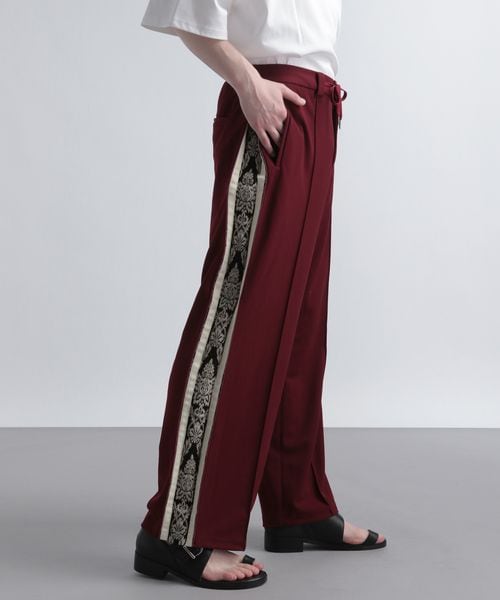 HARE(ハレ)の「シークレットジャガードラインパンツ(パンツ・メンズ・ブラック09/レッド38/ベージュ50・FREE)」の2枚目の写真