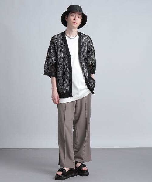 HARE(ハレ)の「シークレットジャガードラインパンツ(パンツ・メンズ・ブラック09/レッド38/ベージュ50・FREE)」の15枚目の写真