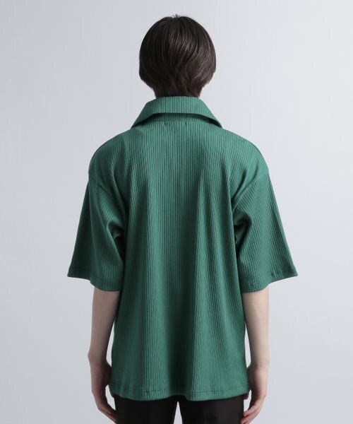 HARE(ハレ)の「ハーフジップカットソー(トップス・メンズ・ブラック09/グリーン76・S/M)」の8枚目の写真