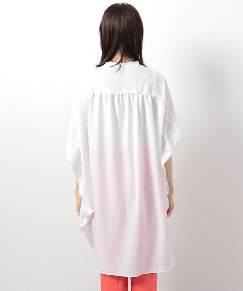 LEPSIM(レプシィム)の「BIGポンチョシャツチュニック(トップス・レディース・オフホワイト05/ブラック09/ピンク21/グリーン75・FREE SIZE)」の16枚目の写真