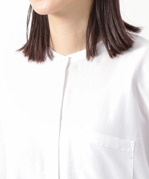 LEPSIM(レプシィム)の「BIGポンチョシャツチュニック(トップス・レディース・オフホワイト05/ブラック09/ピンク21/グリーン75・FREE SIZE)」の17枚目の写真