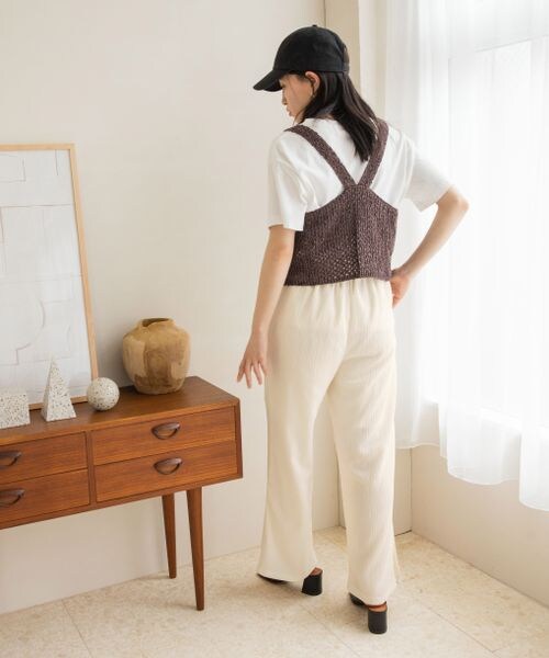 LOWRYS FARM（ローリーズファーム）の「ニットビスチェ（トップス・レディース・オフ05/ブラック09/ブラウン55/ブルー85・F）」の8枚目の写真