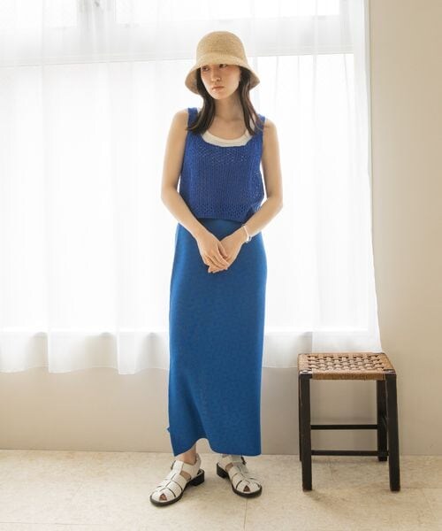 LOWRYS FARM（ローリーズファーム）の「ニットビスチェ（トップス・レディース・オフ05/ブラック09/ブラウン55/ブルー85・F）」の10枚目の写真