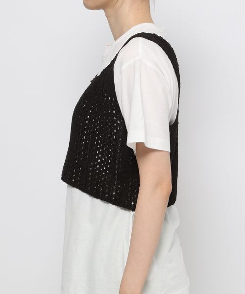 LOWRYS FARM（ローリーズファーム）の「ニットビスチェ（トップス・レディース・オフ05/ブラック09/ブラウン55/ブルー85・F）」の14枚目の写真