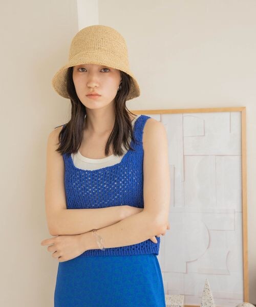 LOWRYS FARM（ローリーズファーム）の「ニットビスチェ（トップス・レディース・オフ05/ブラック09/ブラウン55/ブルー85・F）」の12枚目の写真