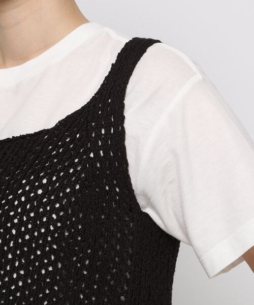 LOWRYS FARM（ローリーズファーム）の「ニットビスチェ（トップス・レディース・オフ05/ブラック09/ブラウン55/ブルー85・F）」の17枚目の写真