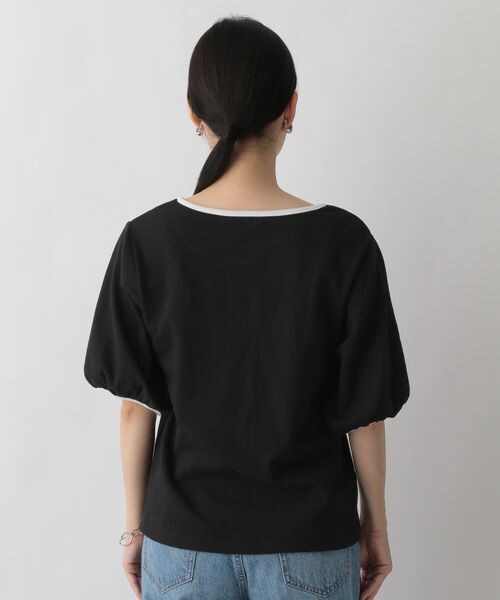 LOWRYS FARM(ローリーズファーム)の「パフTシャツカットソー(トップス・レディース・ブルべ ブラック09/ブルべ チャコールグレー10/イエベ ベージュ50・F)」の17枚目の写真