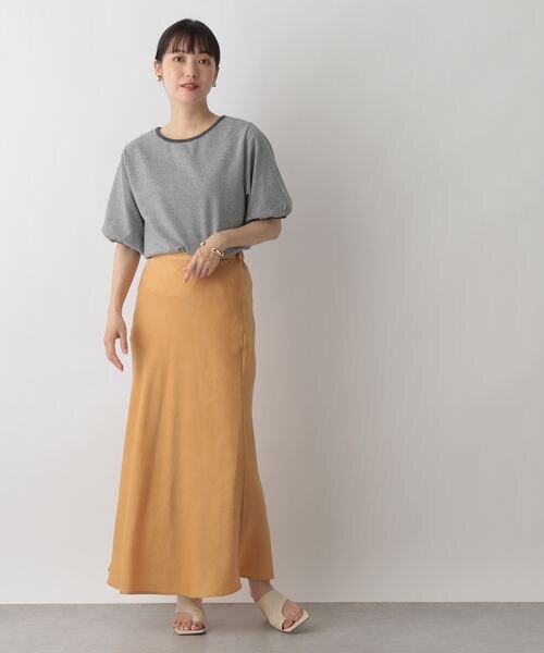 LOWRYS FARM(ローリーズファーム)の「パフTシャツカットソー(トップス・レディース・ブルべ ブラック09/ブルべ チャコールグレー10/イエベ ベージュ50・F)」の12枚目の写真