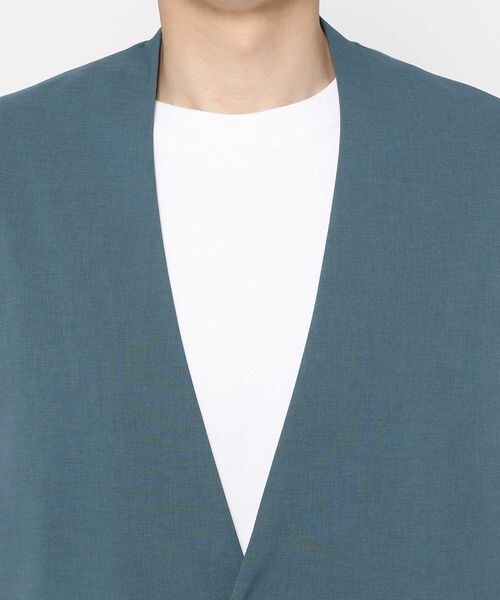 LOWRYS FARM（ローリーズファーム）の「ノーカラーベスト（トップス・メンズ・ブラック09/サックスブルー82/ブルー86・M/L）」の18枚目の写真