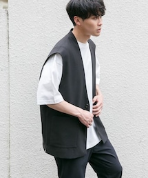 LOWRYS FARM | ノーカラーベスト(トップス)