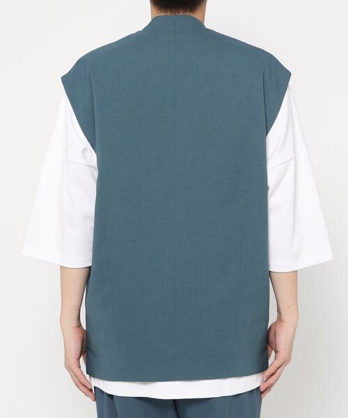 LOWRYS FARM（ローリーズファーム）の「ノーカラーベスト（トップス・メンズ・ブラック09/サックスブルー82/ブルー86・M/L）」の17枚目の写真