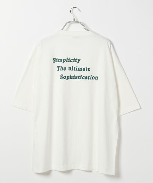 LOWRYS FARM（ローリーズファーム）の「バックロゴプリントＴシャツ（トップス・メンズ・ホワイト02/ホワイト03/ブラック09/ブラウン52・M/L）」の22枚目の写真