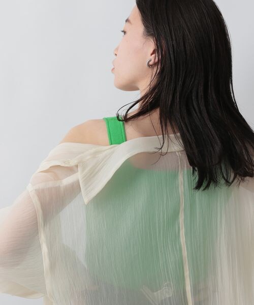 LOWRYS FARM（ローリーズファーム）の「ソウバリスクエアタンクトップ（トップス・レディース・オフ05/ブラック09/レッド35/ブラウン55/イエロー65/グリーン72・F）」の22枚目の写真