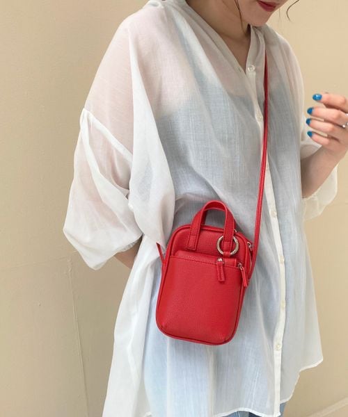 LOWRYS FARM(ローリーズファーム)の「サイフSETミニショルダー(バッグ・レディース・アイボリー08/ブラック09/★NEWカラー★シルバー12/レッド35/★NEWカラー★グリーン75/ブルー85・FREE)」の4枚目の写真